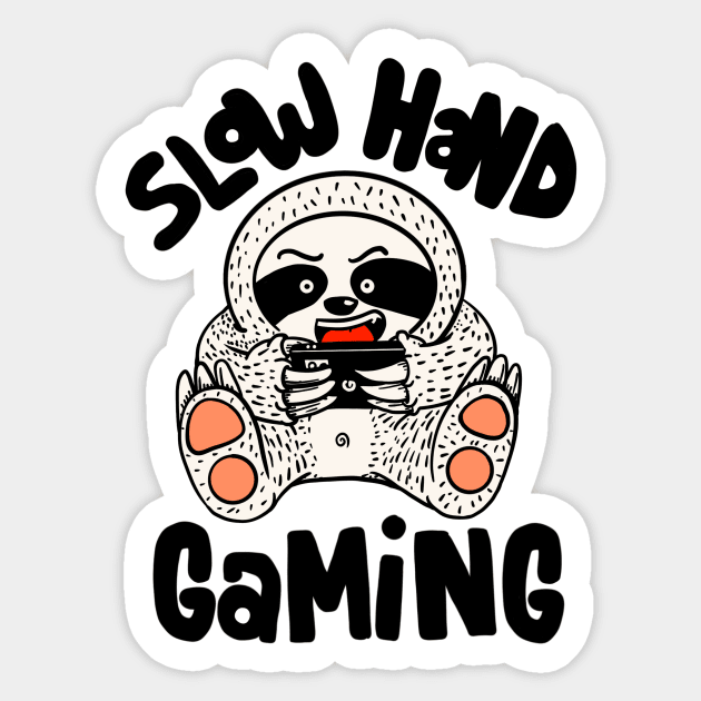 Slow hand gaming Sticker by kangkoeng